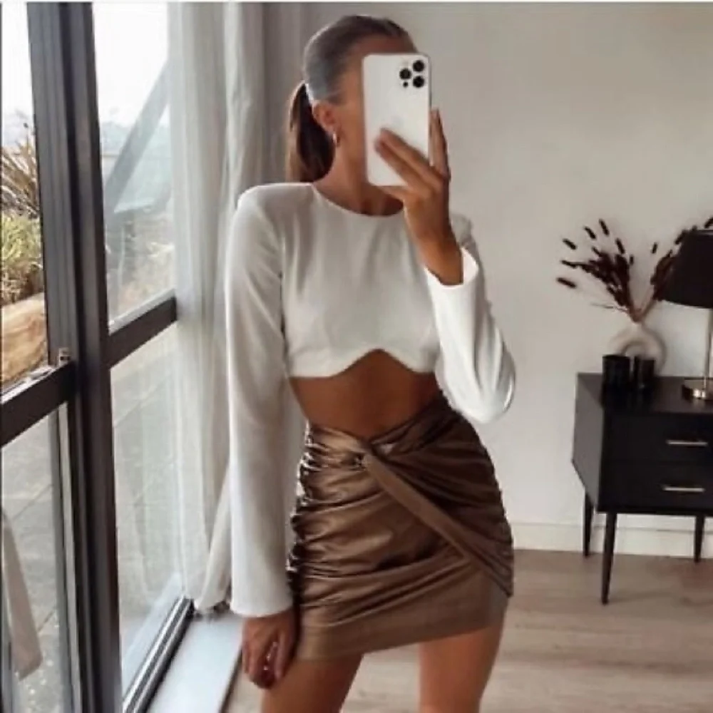 ZARA crop top with rhinestones